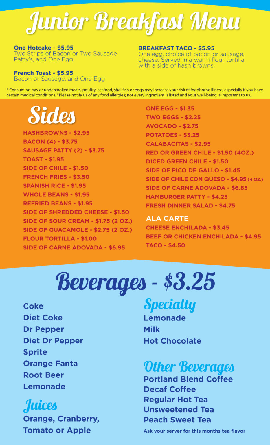 AZ Menu - Little Anita's Restaurants